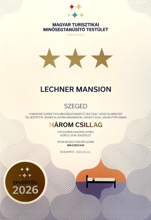 Lechner Mansion Apartment Szeged Luaran gambar